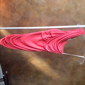 Hale Bob Pink One Shoulder Dress